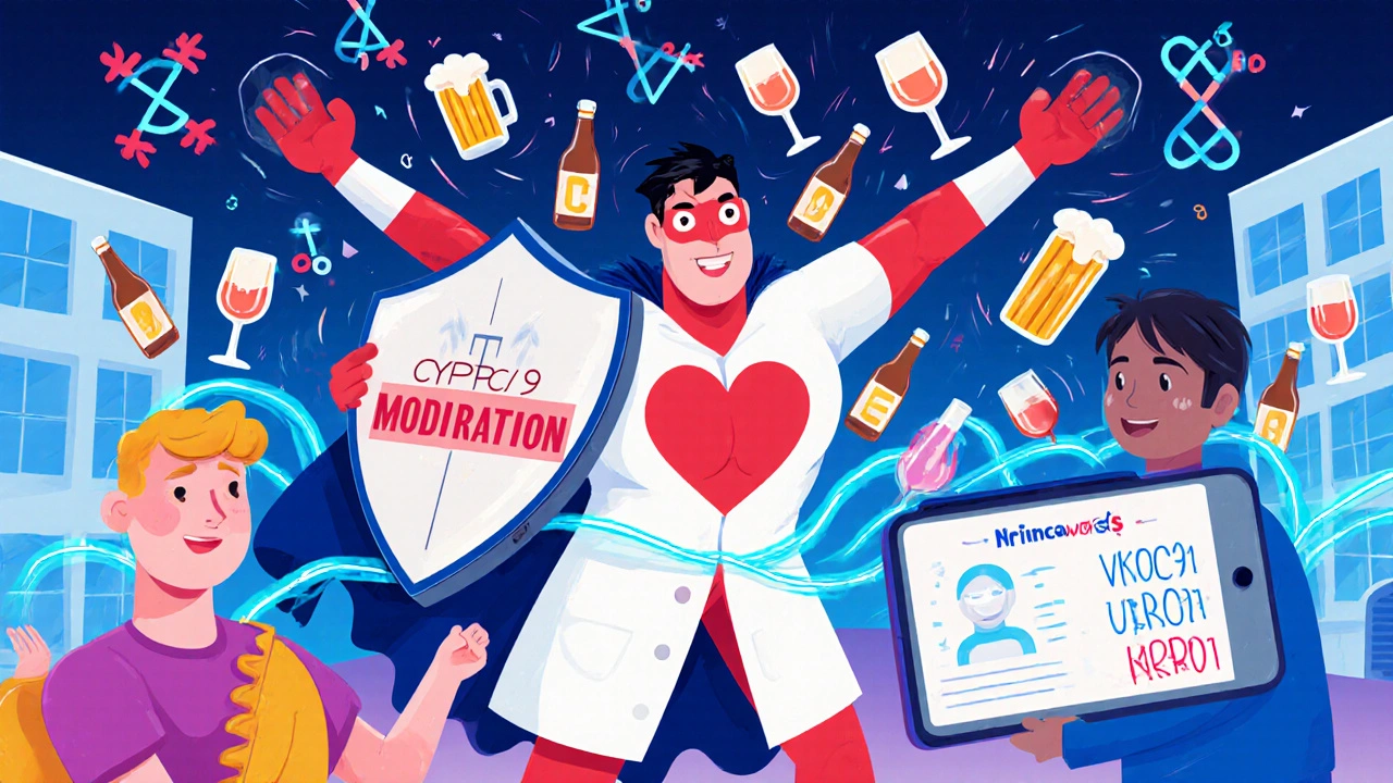 Medisinsk helt stopper alkohol og genetiske trusler med moderasjon som skjold.