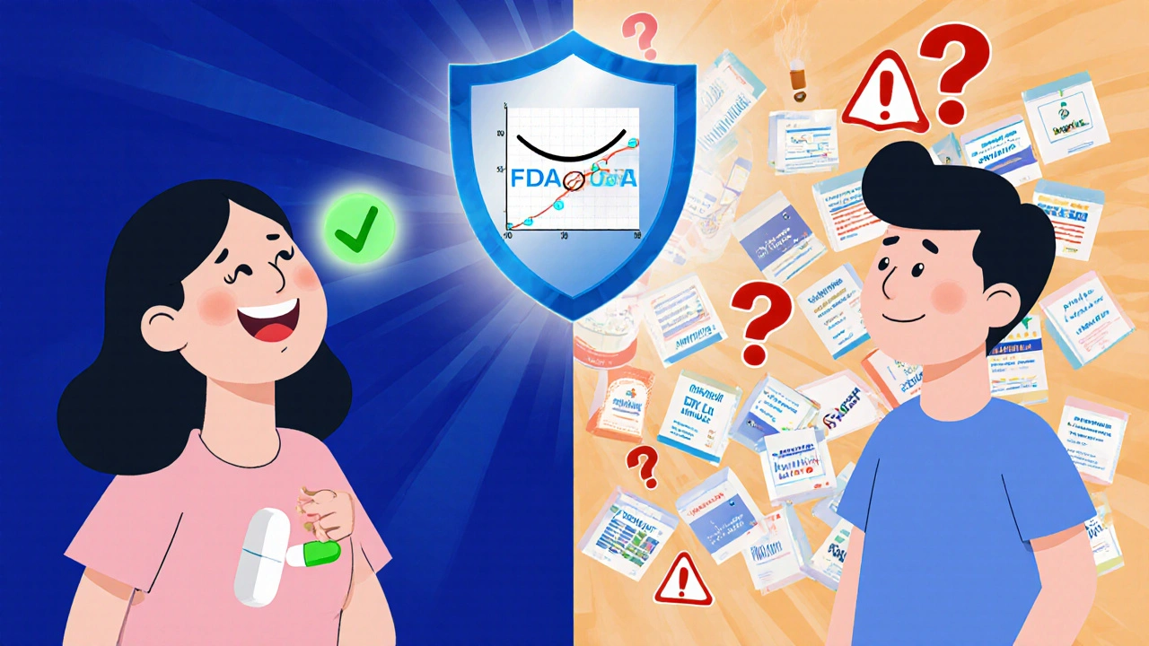 Pasienten tar et generisk legemiddel med tillit, mens merkenavnene er forvirrende og overveldende.