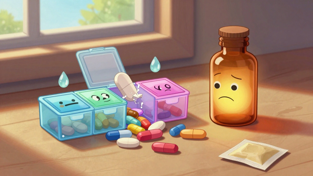 Hvordan vurdere stabiliteten til omslåtte eller pillboks-medikamenter