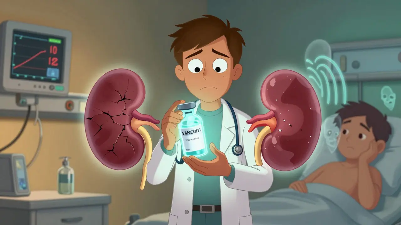 Vancomycin: Balanser mellom øre- og nyrer-skader ved langvarig bruk