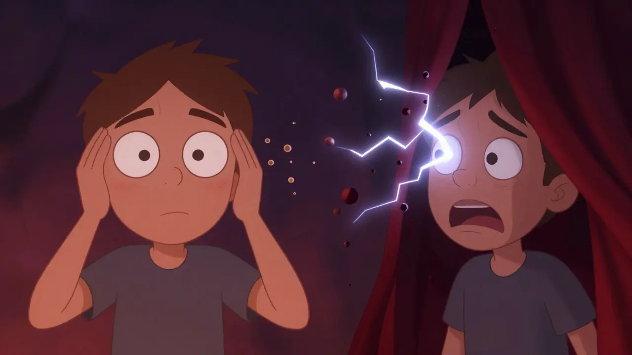 Plutselig mange partikler og lysblitser med en mørk skygge i synet – tegn på alvorlig tilstand.