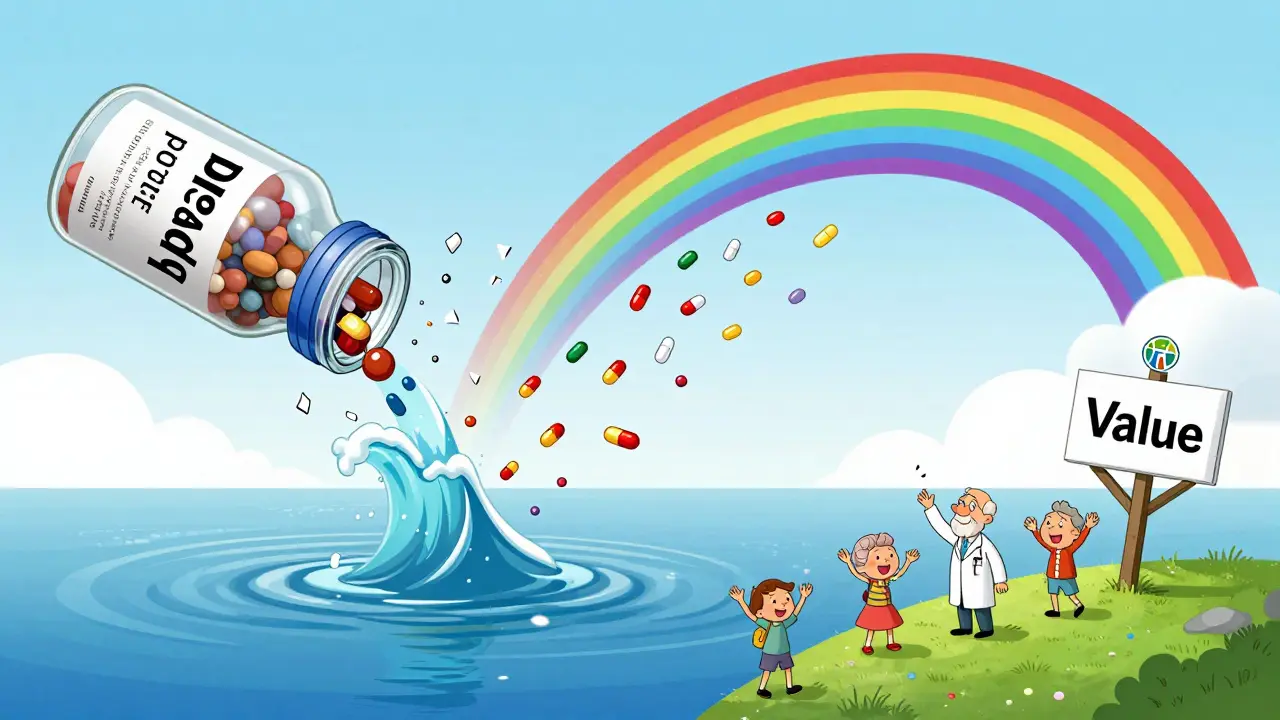 Prisreduksjoner fra USA spredes som regnbuer til Norge, der folk mottar billigere medisiner.