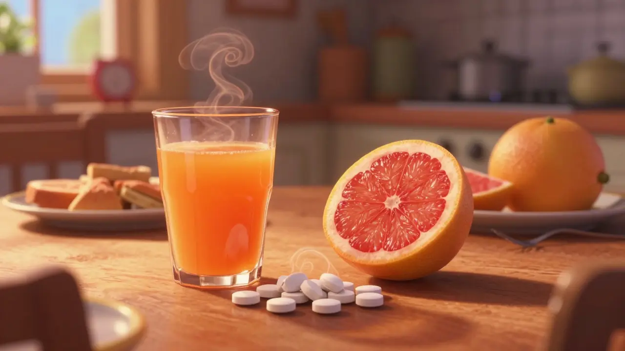 Grapefruktjuice og Simvastatin: Risikoen for muskelsmerter og forgiftning
