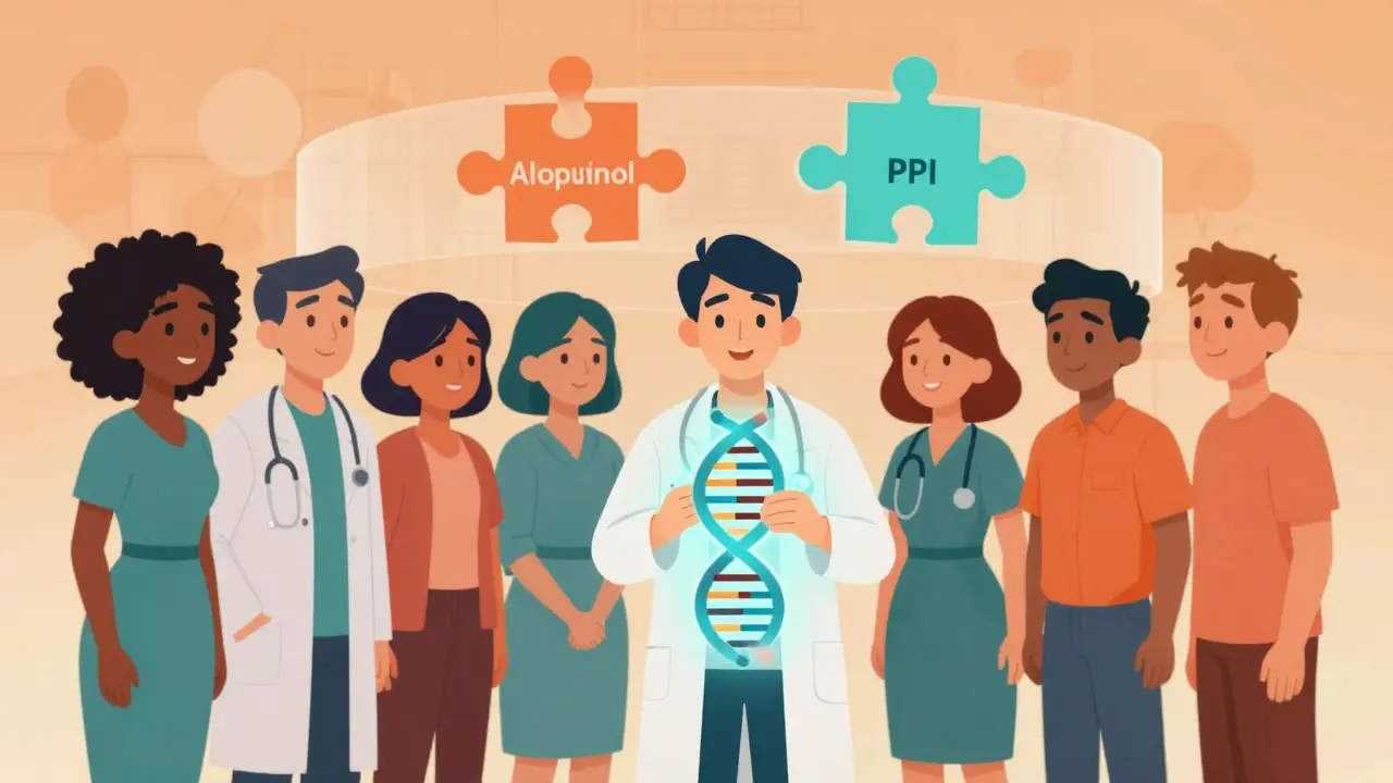 Pasienter med genetisk testing for sikker dosering av immundempende